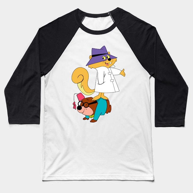 Secret Squirrel and Morocco Mole Baseball T-Shirt by LuisP96